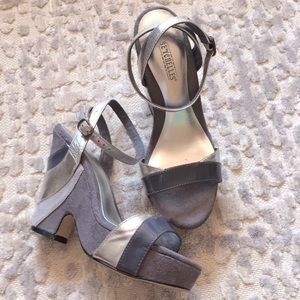 Seychelles | Leather & Faux Suede Platform Sandals
